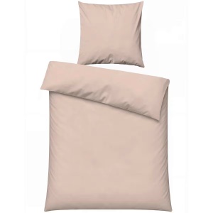 Set husa pilota + fata de perna, bumbac 100%, 135x200 cm + 80x80 cm, bej - Verificat A · Re-Bloom