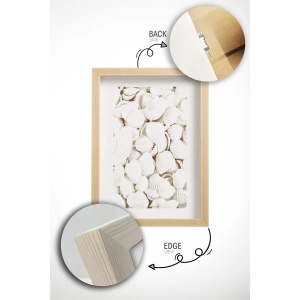 Set tablou decorativ Re-Bloom, 6 piese, MDF/lemn masiv, multicolor, 33 x 48 cm - Img 3