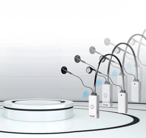 Sistem de monitorizare in-ear fără fir Acemic, plastic, alb - Img 3