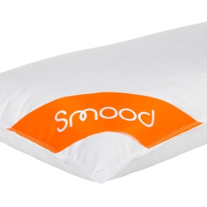 Smood perna 80x40 cm, 85% pene 15% puf 600g, husa 100% bumbac, lavabila 60°C, alba - Verificat A · Re-Bloom - Img 2