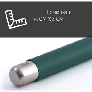 Sucitor pentru bucatarie sau cofetarie din silicon, 35 cm X 4 cm, Verde, Resigilat, Grad A - Img 4