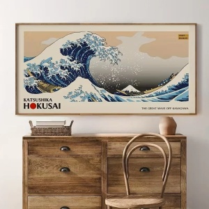Tablou decorativ canvas, 40x120x3 cm, panza/lemn, format panoramic, multicolor - Verificat A · Re-Bloom