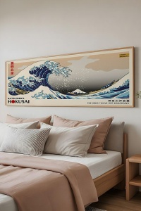 Tablou decorativ inramat, 50x120 cm, MDF 2.7mm, cadru lemn masiv 2 cm, imprimare digitala, format panoramic, multicolor - Verificat A · Re-Bloom - Img 4