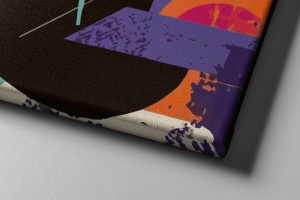 Tablou decorativ model femeie canvas 70x100 cm, panza/lemn, multicolor - Verificat A · Re-Bloom - Img 2