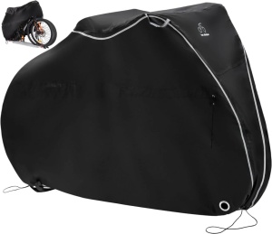 TeamObsidian husa bicicleta, ripstop impermeabil invelis PU, snururi strangere + catarame + plasa incarcare, pentru toate tipurile de biciclete - Verificat A · Re-Bloom