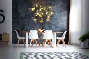 Wallity decor de perete din metal, 65x95 cm, grosime 2mm, piesa agatare inclusa, negru - Verificat A · Re-Bloom - Img 2