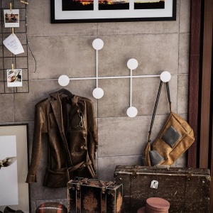 Wallxpert cuiere de perete metal, 82x60x10 cm, grosime 10mm, capacitate 10 kg, 0.71 kg, alb - Verificat A · Re-Bloom - Img 3