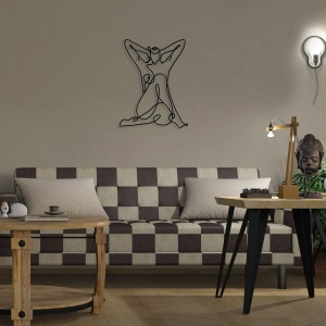 Wallxpert decor de perete metal, 38x50 cm, grosime 1.2mm, negru - Verificat A · Re-Bloom - Img 5