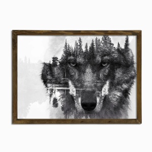 Wallxpert tablou decorativ inramat, 50x70 cm, MDF 3mm, imprimare UV, cadru lemn pin 100% grosime 3.5cm, multicolor - Verificat A · Re-Bloom