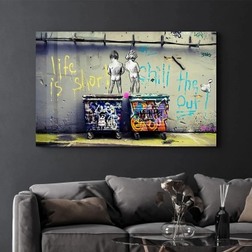 Wallxpert tablou decorativ pe sticla temperata, 46x72 cm, sticla 100% grosime 4mm, imprimare UV, multicolor - Verificat A · Re-Bloom - Img 4