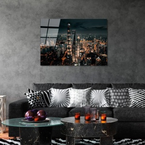 Wallxpert tablou decorativ pe sticla temperata, 70x100 cm, sticla 100% grosime 4mm, multicolor - Verificat A · Re-Bloom - Img 3