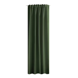 Acustico draperie opaca 135x245 cm, 100% poliester, curea si bucle, spalare delicata 30°C, maslin - Verificat A · Re-Bloom