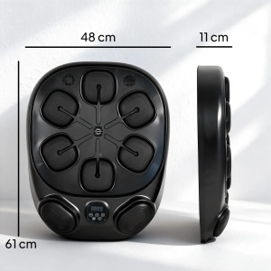 Aparat de box muzical Re-Bloom, spuma PU/ABS/EVA, 61x48x11 cm, 9 moduri, LED RGB, Bluetooth, cablu Type-C 2m, negru - Verificat A · Re-Bloom - Img 2