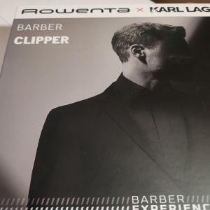 Aparat de tuns Rowenta x Karl Lagerfeld Barber Experience TN155LE0, 6500 rpm, autonomie 150 min, 6 piepteni ficsi 3-6 -9-12-18-25 mm, 6 piepteni fade stanga - dreapta, setare precizie 0.3mm, lame inox, indicator LED, baza de incarcare, Resigilat, Grad A - Img 2