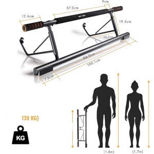 Bara de Tractiuni Multifunctionala, Greutate maxima utilizator 120 kg, pozitii multiple de prindere, Resigilat, Grad A - Img 4