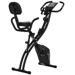 Bicicleta fitness pliabila Re-Bloom, 8 nivele de rezistenta, otel/ABS, negru, 105 x 48 x 118 cm, Resigilat, Grad A