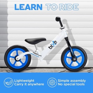 Bixe bicicleta fara pedale, cadru aluminiu, roti 12 inch, varsta 2-5 ani, albastru - Verificat A · Re-Bloom - Img 3