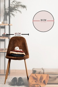 Ceas decorativ de perete MDF 100% grosime 5mm, 36x36x1 cm, multicolor - Verificat A · Re-Bloom - Img 2