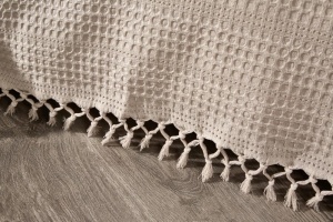 Cuvertura de pat, bumbac 100%, 220x240 cm, bej - Verificat A · Re-Bloom - Img 3