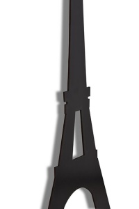 Decor de perete Re-Bloom, model Turnul Eiffel, LED, MDF, negru, 32 x 69 cm - Img 2