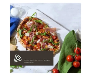 Dolce Mare set pizza, piatra ceramica 38x30x1.5cm rezistenta 900°C + lopata lemn, compatibil cuptor electric/gaz/convectie, alb - Verificat A · Re-Bloom - Img 2