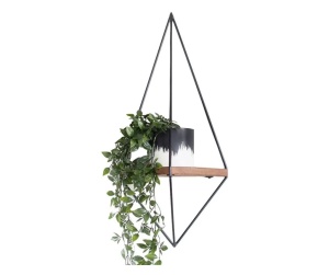 Evila Originals 792EVL2743, raft perete 60x23 cm, molid, metal, maro/negru - Verificat A · Re-Bloom