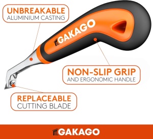 Gakago Power Scraper Triunghiular - Razuitor Profesional cu Lama din Carbura de Tungsten - Img 5