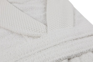 Halat de baie, bumbac 100%, marime XXL, lavabil 40°C, crem - Verificat A · Re-Bloom - Img 3