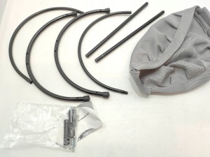 Hamac pisici pat independent, material respirabil, diametru 43 cm, design deschis, usor de mutat - Verificat A · Re-Bloom - Img 4