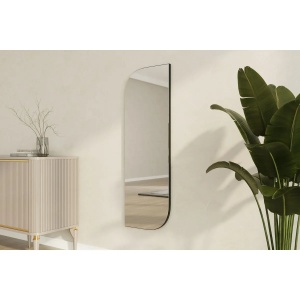 Hanah Home oglinda perete MDF, fixare perete, 40x120x2.2cm, Negru - Verificat A · Re-Bloom - Img 4