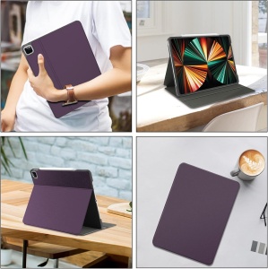 Husa de protectie pentru iPad Pro Soke, Piele Pu, violet, 12,9 inchi - Img 3