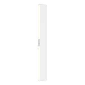 KRIM aplica perete cu baterii 47 cm, LED 4W 3000K dimmer tactil telecomanda, aluminiu mat, reincarcabil USB-C, alb - Verificat A · Re-Bloom