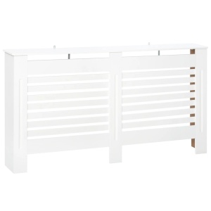 Masca pentru calorifer, MDF, alb, 172 x 19 x 81 cm, Resigilat, Grad A