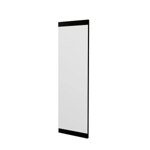 Oglinda perete verticala 40x120x2.2 cm, rama MDF 100%, acoperire ecologica Flotal-E, negru - Verificat A · Re-Bloom