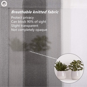 Prelata pentru balcon Sekey, polietilena/metal, gri 90 x 300 cm - Img 3