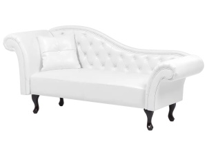 Produs Resigilat Canapea stanga Re-Bloom Lattes, piele ecologica/lemn, 188x59x87 cm, arcuri sinuoase, spuma, 180 kg, alb/negru - Verificat A - Img 3
