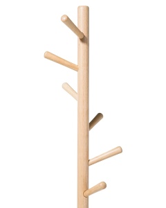 Produs Resigilat Cuier Re-Bloom Auburn, lemn de pin/otel, 6 agatatori, 29x29x170 cm, alb/natur - Verificat A - Img 6