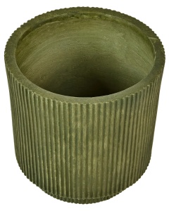 Produs Resigilat Ghiveci Re-Bloom Daria, argila fibroasa, diametru 30 cm, 16.5L, 5 kg, orificii drenaj, verde masliniu - Verificat A - Img 3