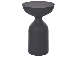 Produs Resigilat Masuta laterala Re-Bloom Cota, metal, 36x36x56 cm, 10 kg, negru - Verificat A