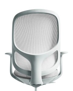 Produs Resigilat Scaun de birou Re-Bloom Aeri, plasa/polipropilena, 60x60x93-103 cm, 150 kg, gri deschis - Verificat A - Img 6
