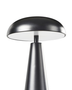 Produs Resigilat Veioza LED Re-Bloom Bocono, fier, 15x15x28 cm, LED integrat 150lm 3000K, variator intensitate, USB-C, IP20, negru - Verificat A - Img 6