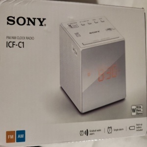 Radio cu ceas Sony ICFC1W, Alb, Resigilat, Grad A - Img 2