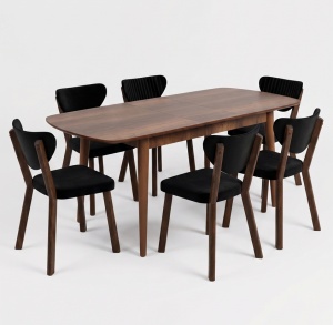 Retro 1191 masa de living extensibila 130x80x75 cm (extensibila 160cm), MDF, picioare MDF, natural - Verificat A · Re-Bloom - Img 6