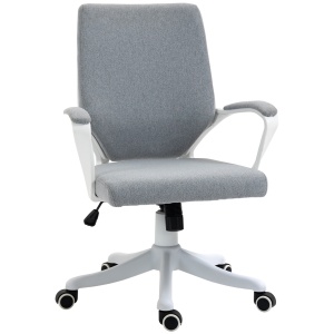 Scaun de birou ergonomic Re-Bloom, reglabil, poliester/polipropilena, gri/alb, 62 x 69 x 92-102 cm, Resigilat, Grad A