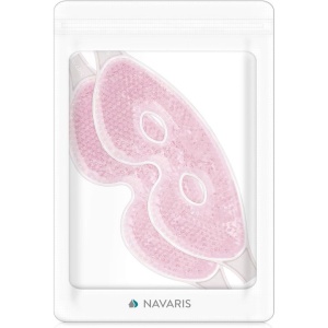 Set 2 Masți de față și ochi cu gel rece sau caldut pentru reducerea umflaturilor și cearcanelor, ideal pentru relaxare, alinarea durerilor de cap și grijirea pielii, spa facial, roz, Resigilat, Grad A - Img 2
