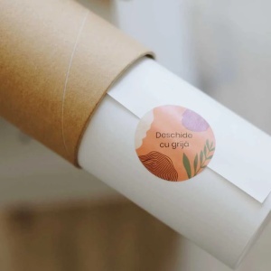 Set 3 postere decorative Re-Bloom, hartie, multicolor, 50 x 70 cm - Img 3