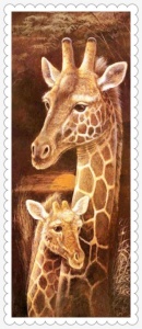 Set de creatie cu diamante ParNarZar, model girafe, maro, 40 x 105 cm - Img 2