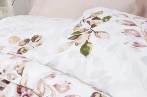 Set husa pilota + fata de perna, bumbac ranforce 100%, 155x220 cm + 80x80 cm, 145 fire, imprimeu pigmentat, inchidere nasturi/plic, multicolor - Verificat A · Re-Bloom - Img 3