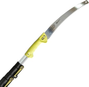 Set maner telescopic cu fierastrau DocaPole, aluminiu/plastic/otel, argintiu/galben, 3,6 m