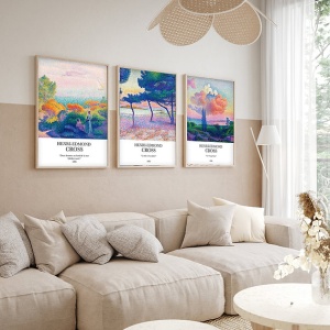 Set tablou decorativ Re-Bloom, 3 piese, MDF/lemn masiv, multicolor, 30 x 40 cm - Img 2